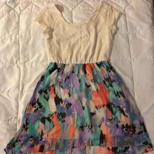 Cute white and colorful dress